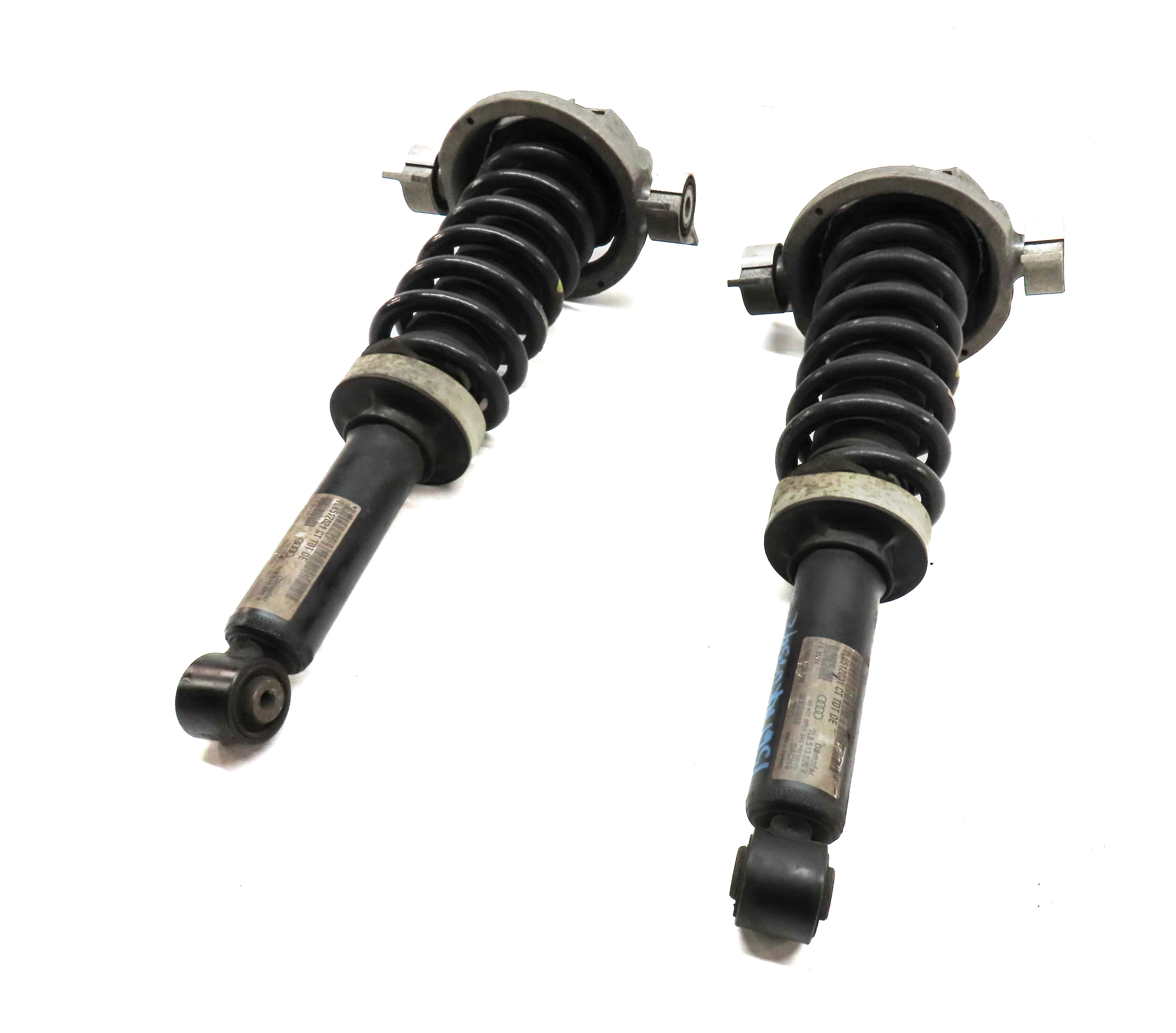 2007-2015 AUDI Q7 (4L) REAR LEFT & RIGHT SHOCK STRUT SET-2 (COMFORT SUSPENSION) — exact item pictured